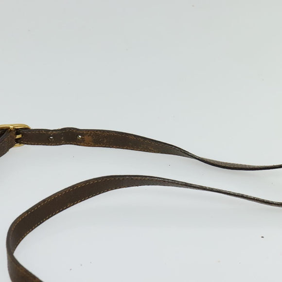 GUCCI GG Supreme Web Sherry Line Shoulder Bag PVC Beige 116 02 089 Auth 131582