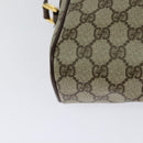 GUCCI GG Supreme Web Sherry Line Shoulder Bag PVC Beige 56 02 088 Auth 131583-12