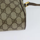 GUCCI GG Supreme Web Sherry Line Shoulder Bag PVC Beige 56 02 088 Auth 131583-13