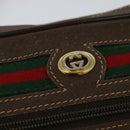 GUCCI GG Supreme Web Sherry Line Shoulder Bag PVC Beige 56 02 088 Auth 131583-14