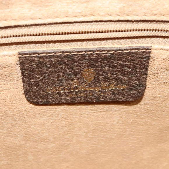 GUCCI GG Supreme Web Sherry Line Shoulder Bag PVC Beige 56 02 088 Auth 131583