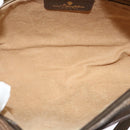 GUCCI GG Supreme Web Sherry Line Shoulder Bag PVC Beige 56 02 088 Auth 131583-16