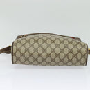GUCCI GG Supreme Web Sherry Line Shoulder Bag PVC Beige 56 02 088 Auth 131583-9