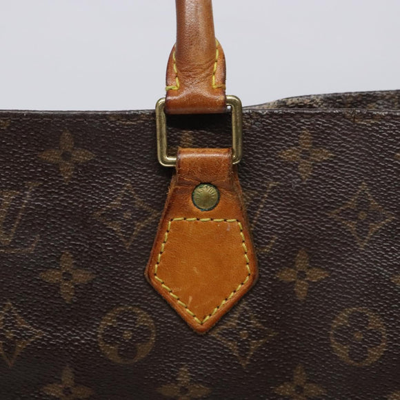 LOUIS VUITTON Monogram Sac Plat Hand Bag M51140 LV Auth 131592