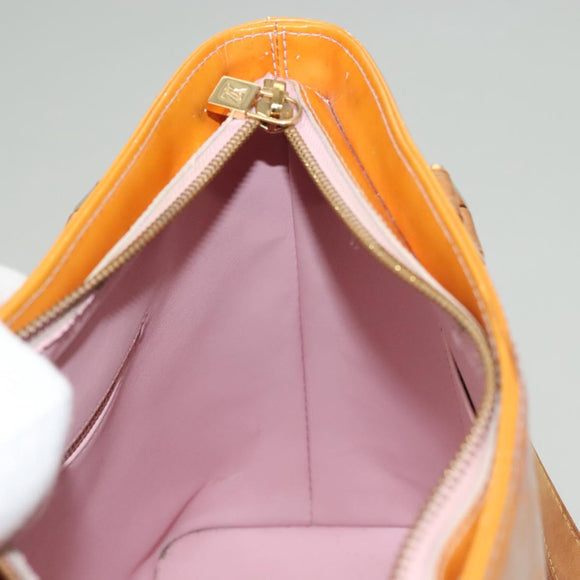 LOUIS VUITTON Monogram Vernis Houston Bag Marshmallow Pink M91302 LV Auth 131602