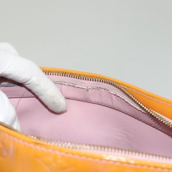 LOUIS VUITTON Monogram Vernis Houston Bag Marshmallow Pink M91302 LV Auth 131602