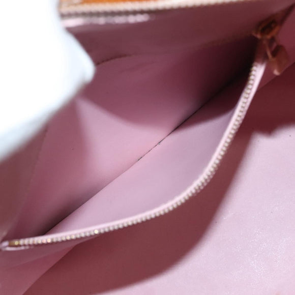 LOUIS VUITTON Monogram Vernis Houston Bag Marshmallow Pink M91302 LV Auth 131602
