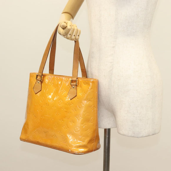 LOUIS VUITTON Monogram Vernis Houston Bag Marshmallow Pink M91302 LV Auth 131602