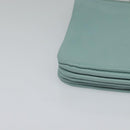 CELINE Trio Shoulder Bag Leather Light Blue Gold Auth 131611-14