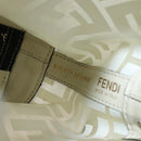 FENDI Zucca Canvas Shoulder Bag White Gold Auth 131612-12