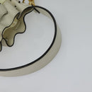 FENDI Zucca Canvas Shoulder Bag White Gold Auth 131612-7