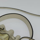 FENDI Zucca Canvas Shoulder Bag White Gold Auth 131612-14