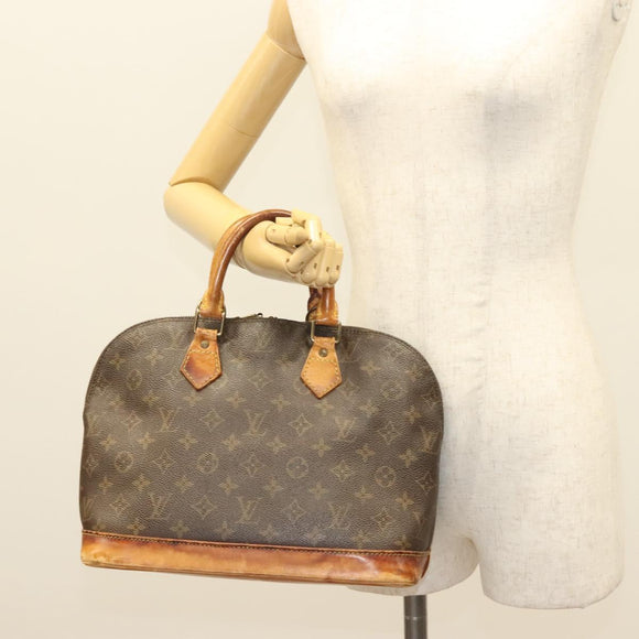 LOUIS VUITTON Monogram Alma Hand Bag M51130 LV Auth 131615