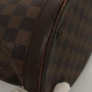 LOUIS VUITTON Damier Ebene Marais Schoudertas N42240 LV Auth 131621-16