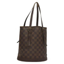 LOUIS VUITTON Damier Ebene Marais Schoudertas N42240 LV Auth 131621-1