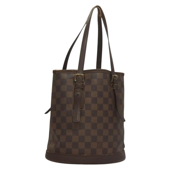 LOUIS VUITTON Damier Ebene Marais Schoudertas N42240 LV Auth 131621