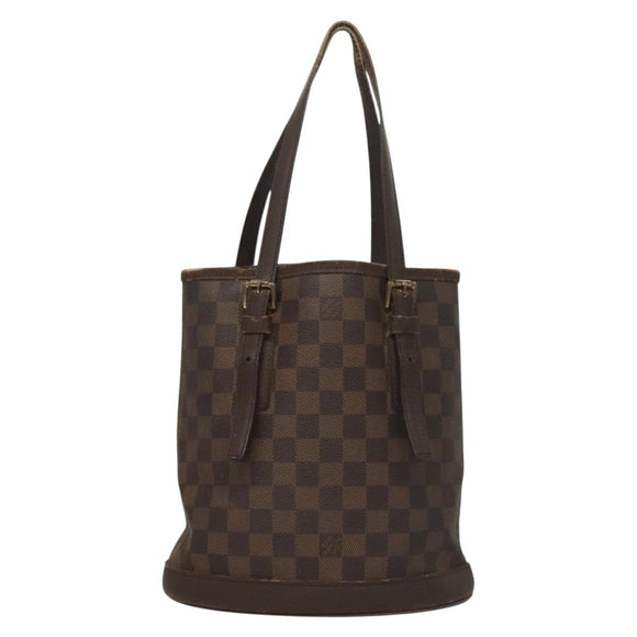 LOUIS VUITTON Damier Ebene Marais Schoudertas N42240 LV Auth 131621