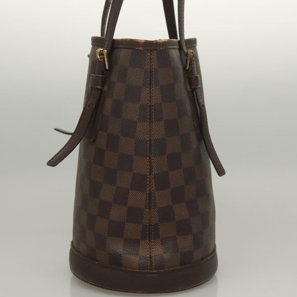 LOUIS VUITTON Damier Ebene Marais Schoudertas N42240 LV Auth 131621