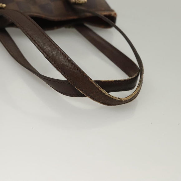 LOUIS VUITTON Damier Ebene Marais Schoudertas N42240 LV Auth 131621