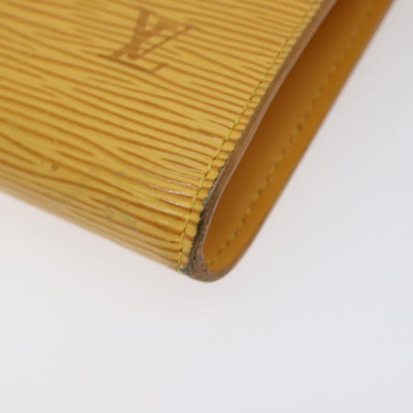 LOUIS VUITTON Epi Pochette Accessoires Pouch Yellow M52989 LV Auth 131625