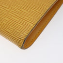 LOUIS VUITTON Epi Pochette Accessoires Pouch Yellow M52989 LV Auth 131625-16