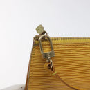 LOUIS VUITTON Epi Pochette Accessoires Pouch Yellow M52989 LV Auth 131625-18