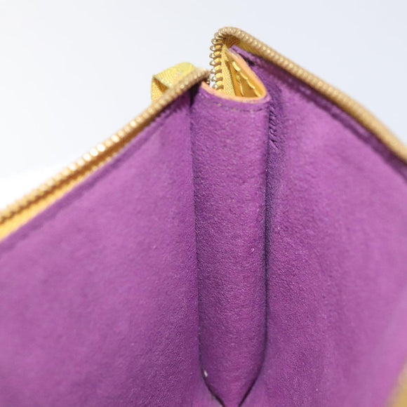 LOUIS VUITTON Epi Pochette Accessoires Pouch Yellow M52989 LV Auth 131625
