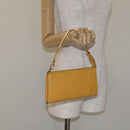 LOUIS VUITTON Epi Pochette Accessoires Pouch Yellow M52989 LV Auth 131625-21