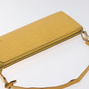LOUIS VUITTON Epi Pochette Accessoires Pouch Yellow M52989 LV Auth 131625-6