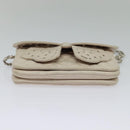 CHANEL Matelasse Chain Shoulder Bag Lamb Skin Beige CC Auth 131632-5