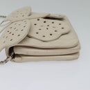 CHANEL Matelasse Chain Shoulder Bag Lamb Skin Beige CC Auth 131632-3