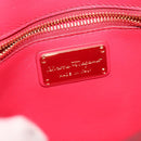 Salvatore Ferragamo Vala Shoulder Bag Leather Red Gold Auth 131636-17