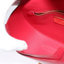 Salvatore Ferragamo Vala Shoulder Bag Leather Red Gold Auth 131636-19