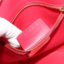 Salvatore Ferragamo Vala Shoulder Bag Leather Red Gold Auth 131636-11