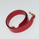 Salvatore Ferragamo Vala Shoulder Bag Leather Red Gold Auth 131636-21