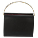 CARTIER Trinity Wallet Bag Hand Bag Leather Black Auth 131637V-13