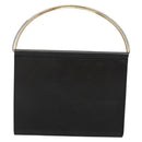 CARTIER Trinity Wallet Bag Hand Bag Leather Black Auth 131637V-2