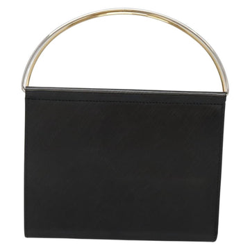 CARTIER Trinity Wallet Bag Hand Bag Leather Black Auth 131637V - 0
