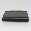 CARTIER Trinity Wallet Bag Hand Bag Leather Black Auth 131637V-5