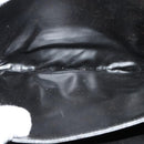 CELINE Shoulder Bag Leather Black Gold Auth 131641-11