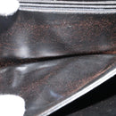 CELINE Shoulder Bag Leather Black Gold Auth 131641-12