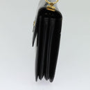 CELINE Shoulder Bag Leather Black Gold Auth 131641-4