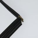 CELINE Shoulder Bag Leather Black Gold Auth 131641-8