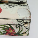 Salvatore Ferragamo Gancini Chain Hand Bag Leather 2way Pink Gold Auth 131645SM-11