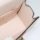 Salvatore Ferragamo Gancini Chain Hand Bag Leather 2way Pink Gold Auth 131645SM-19