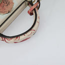 Salvatore Ferragamo Gancini Chain Hand Bag Leather 2way Pink Gold Auth 131645SM-7