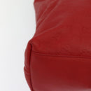 GUCCI GG Canvas Guccissima Tote Bag Leather Gold Red 211137 Auth 131649-16