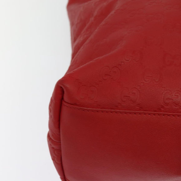 GUCCI GG Canvas Guccissima Tote Bag Leather Gold Red 211137 Auth 131649