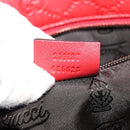 GUCCI GG Canvas Guccissima Tote Bag Leather Gold Red 211137 Auth 131649-12