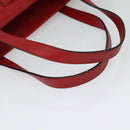 GUCCI GG Canvas Guccissima Tote Bag Leather Gold Red 211137 Auth 131649-7